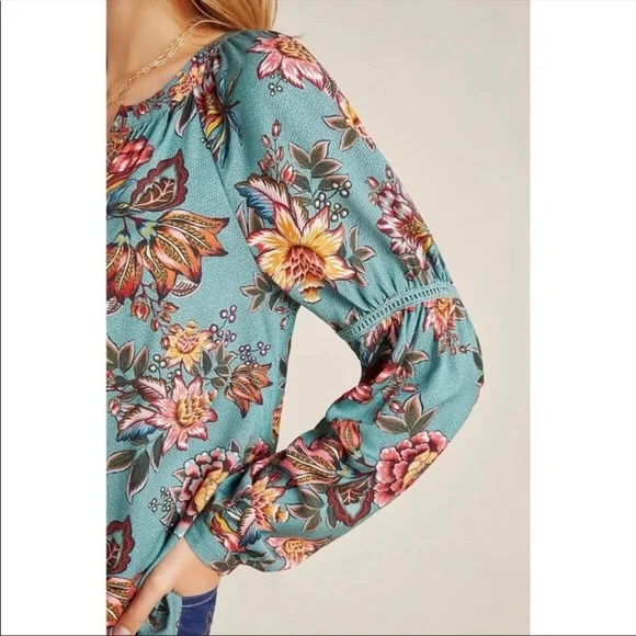 Sold Farm Rio X Anthropologie Paola Pleasant Top - Picture 2 of 13
